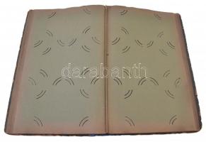 Nagy alakú képeslapalbum 60 lappal összesen 480 férőhellyel, benne néhány magyar és európai vegyes l...