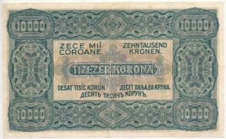 1923. 10.000K "Orell Füssli Zürich" barna sorozat-és szorszám T:III restaurált / 
Hungary...