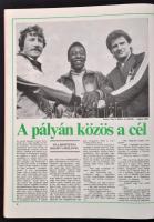 1967 -84 Különböző focival kapcsolatos újságok, 4db, cca 29x20cm