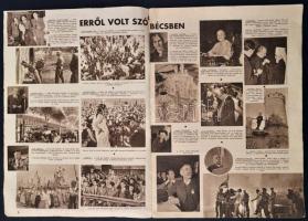 1953 Béke és Szabadság, 12 oldalon 41 kép a Magyar-Angol mérkőzésről, pp.:23, 34x24cm