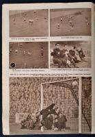 1953 Béke és Szabadság, 12 oldalon 41 kép a Magyar-Angol mérkőzésről, pp.:23, 34x24cm