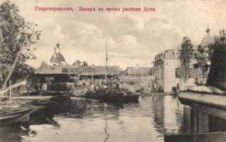 Starocherkasskaya, Bazar vo vremya razliva donya / the flood of the river Don