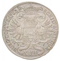 Ausztria 1762. 17kr Ag "Mária Terézia" Bécs (5,79g) T:2,2- / 
Austria 1762. 17 Kreuzer Ag...
