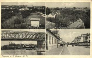 Pozsonyligetfalu, Engerau an der Donau, Petrzalka; híd, utca / bridge, street (fa)