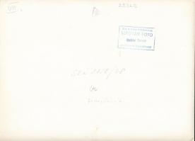 Sziklai Dezső(1910-1997): Üvegfúvók, pecséttel jelzett, feliratozott fotó, 18x24 cm