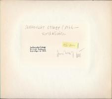 1983 Jankovszky György(1946-): New York, City Corp Center, feliratozva, aláírt, pecséttel jelzett, k...