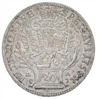 Ausztria 1758H-A 20kr Ag "I. Ferenc" (6,55g) T:2 / 
Austria 1758H-A 20 Kreuzer Ag "F...