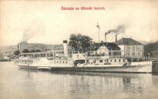 Az Albrecht hajó / Austrian steamship