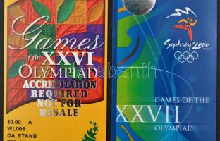 1990, 1996 Belépő a Sydney és az Atlantai olimpiára / Tickets for two Olympic Games
