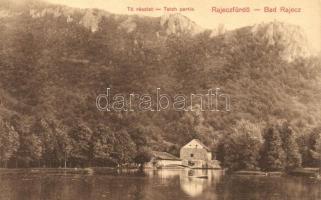Rajecfürdő, Rajecké Teplice; tó, Jassniger H. kiadása / lake