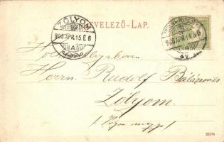 Vágújhely, Nové Mesto nad Váhom; Főtér, Hauptplatz. Brück Gyula felvétele és Brück Ignácz kiadása / ...