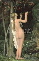 Charmeuse / Erotic nude art postcard s: Charles Gabriel Gleyre (EK)