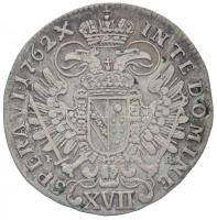 Ausztria 1762P-R 17kr Ag "I. Ferenc" (6,05g) T:1-,2 apró ü. / 
Austria 1762P-R 17 Kreuzer...