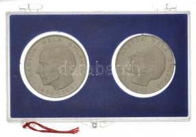 1961. 25Ft Ag + 50Ft Ag "Bartók Béla" pár nem eredeti tokban (17,5g,20g) T:1- felületi kar...