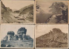 6 db RÉGI megíratlan orosz képeslap; hegyek, sziklák / 6 pre-1945 unused Russian postcard; mountains, rocks