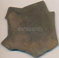 DN "A könyves Gondolkodó" öntött Br plakett, könyvművészeti díj(?) Szign.:CS (84x86mm) T:2