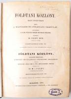 Földtani Közlöny. Havi folyóirat. kiadja a Magyarhoni Földtani Társulat. szerk: Pálfy Mór. Teljes év...