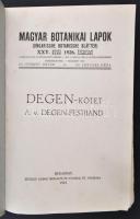 Degen Árpád botanikus hagyatéka fedeles dobozban (kéziratok sokszorosítva): 1884 Állatfejlődéstan, 1...