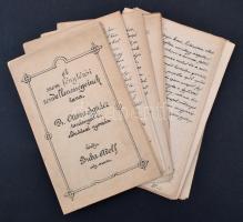 Degen Árpád botanikus hagyatéka fedeles dobozban (kéziratok sokszorosítva): 1884 Állatfejlődéstan, 1...