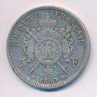 Franciaország / Második Császárság 1869A 5Fr Ag "III. Napóleon" T:2,2- ph.
France / Secon...