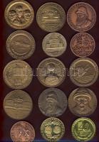 Románia 26db modern főleg nagyalakú filatéliai ill. filatéliai-numizmatikai emlékplakett (Br, kevés Alu), sok motívummal, mint autó, sport, és még sok más T:többnyire I,II