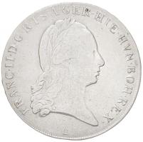 Csehország / Történelmi tartomány 1796C Tallér Ag "II. Ferenc" Prága (29,41g) T:2,2- /  Bohemia 1796C Thaler Ag "Franz II" Prague (29,41g) C:XF,VF Krause KM#833