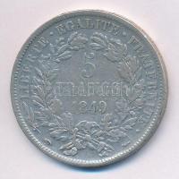 Franciaország 1849A 5Fr Ag (24,67g) T:2- kis ph.
France 1849A 5 Francs Ag (24,67g) C:VF small edge ...