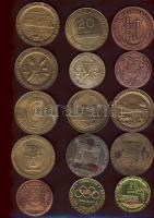 Románia 26db modern főleg nagyalakú filatéliai ill. filatéliai-numizmatikai emlékplakett (Br, kevés ...