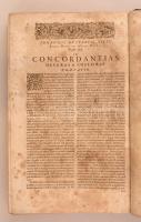 Buxtorf Joannes: Concordantiae bibliorum hebraicae. Nova et artificiosa methodo dispositae in locis ...