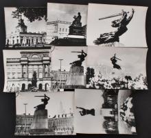 cca 1970 Poland Warsow Hungarian press photos with description 12x18 cm cca 1970 Varsó 16 db felirat...