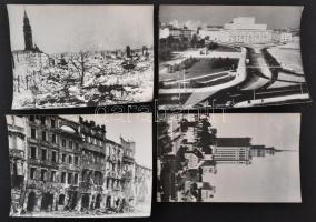 cca 1945-1970 Varsó 10 db feliratozott MTI sajtófotó / Poland Warsow Hungarian press photos with des...