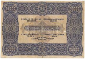 1922. 25.000K "Orell Füssli Zürich" T:III két lyuk, kis restaurálás /
Hungary 1922. 25.00...