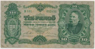 1929. 10P "Deák Ferenc" T:III /  Hungary 1929. 10 Pengő "Ferenc Deák" C:F Adamo P8