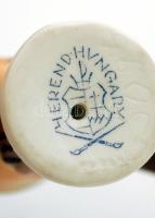 Herendi csóka, kézzel festett, jelzett, hibátlan, m: 4,5 cm