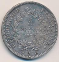 Franciaország 1873A 5Fr Ag "I. Lajos Fülöp" (25,01g) T:2 ph., patina
France 1873A 5 Franc...