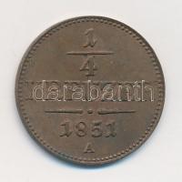 Ausztria 1851A 1/4kr Cu T:2
Austria 1851A 1/4 Kreuzer Cu C:XF
Krause KM#2180