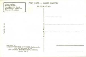 Norvég cserkész; kiadja a Magyar Cserkész Szövetség / Norwegian boy scout s: Márton L