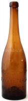 cca 1900 sörös palack Mezey és Társa Pilseni ősforrás felirattal, hibátlan, 0,55 l, m:29 cm