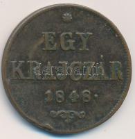 1848. 1kr Cu T:2 ph.
Adamo B1