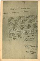 Görgei Arthur levele Kossuth Lajosnak, Komlós Negyvennyolc sorozat I.No. 27. / Arthur Görgeis letter to Lajos Kossuth
