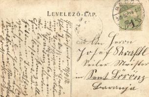 1905 Pécs, Rupp János férfi és női cipész üzlete, photo