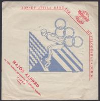 Olimpiákat reklámozó szalvéták(Dorogi Bányász Művelődési Ház)