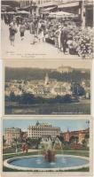 17 db RÉGI városképes lap, jó minőségben, főként francia városok / 17 pre-1945 town-view postcards, good quality, mostly French cities