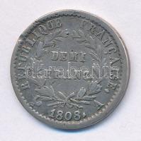 Franciaország / Első Császárság 1808A 1/2Fr Ag "Napóleon" (2,44g) T:2,2- ph., ü.
France /...