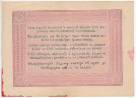 1848. 5Ft "Kossuth bankó" vörösesbarna, piros tintafolttal (érvénytelenítés?) T:III szép p...