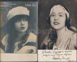 10 db régi képeslap magyar színésznőkkel / 10 Hungarian actress postcards