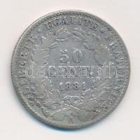 Franciaország 1881A 50c Ag (2,42g) T:2,2-
France 1881A 50 Centimes Ag (2,42g) C:XF,VF
Krause KM#83...