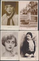 Régi szépségkirálynők (8 db) Régi külföldi színésznők (2 db) / postcard collection with 8 beauty queens and 2 actresses, mixed quality