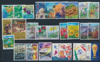 25 stamps, 25 db bélyeg, közte 6 db sor