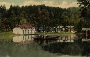 Ljubljana, Laibach; Tivolski ribnik / Gondelteich / lake (EK)